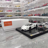 [General Models] 1:18 Ferrari 2002 Enzo vit modellbil harts