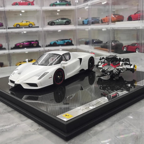 [General Models] 1:18 Ferrari 2002 Enzo vit modellbil harts