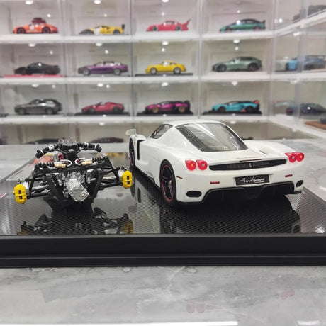 [General Models] 1:18 Ferrari 2002 Enzo vit modellbil harts