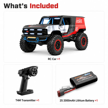 MJX H12P 1:12 سيارة AWD RTR RCRC سيارة فورد برونكو R RC الزاحف بدون فرش