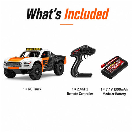 شاحنة 4WD RTR RC سيارة RC سيارة HS16-81 1:16 RC المسار القصير تورنادو