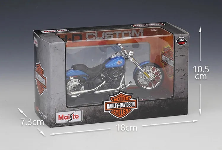 1:18 Harley-Davidson 2002 FXSTB Night Traink Motorcycle Model
