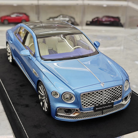 Henson & Heaven Bentley 2024 Flying Spur Blue 1:18 – Collectible Resin Model Resin