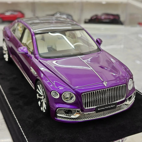 Henson & Heaven Bentley 2024 Flying Spur Purple 1:18 – Collectible Resin Model Resin