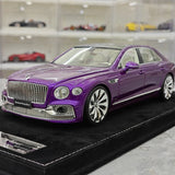 Henson & Heaven Bentley 2024 Flying Spur Purple 1:18 – samlarobjekt resinmodellresin