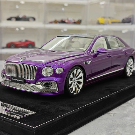 Henson & Heaven Bentley 2024 Flying Spur Purple 1:18 – Collectible Resin Model Resin