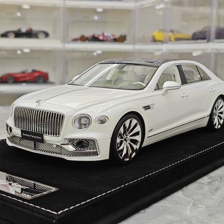 Henson & Heaven Bentley 2024 Flying Spur White 1:18 – Collectible Resin Model Resin