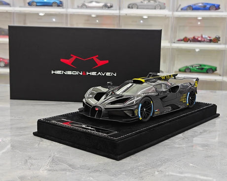 Henson & Heaven Bugatti 2021 Bolide Black 1:18 – Collectible Resin Model Resin