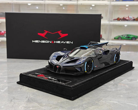 Henson & Heaven Bugatti 2021 Bolide Blue 1:18 – Collectible Resin Model Resin