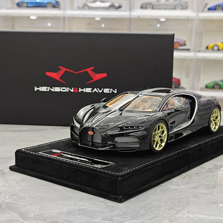 Henson & Heaven Bugatti 2026 Tourbillon Black 1:18 – Resina modello in resina collezionabile