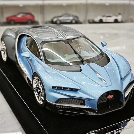 Henson & Heaven Bugatti 2026 Tourbillon Blue 1:18 – Collectible Resin Model Resin
