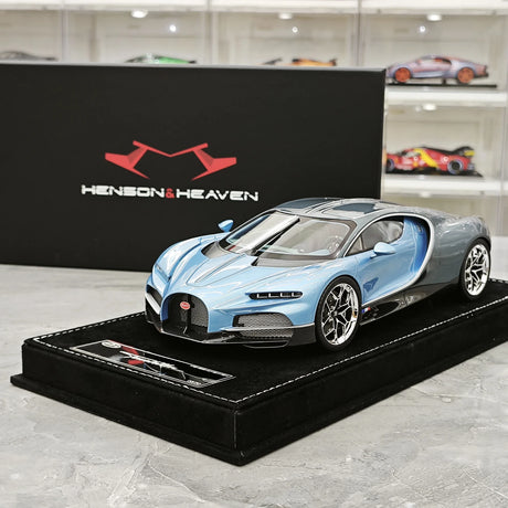 Henson & Heaven Bugatti 2026 Tourbillon Blue 1:18 – Collectible Resin Model Resin