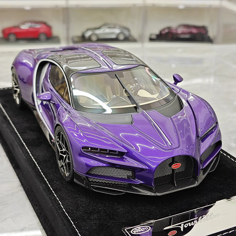 Henson & Heaven Bugatti 2026 Tourbillon Purple 1:18 – Resina da collezione per modelli in resina