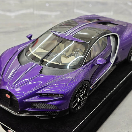 Henson & Heaven Bugatti 2026 Tourbillon Purple 1:18 – Resina da collezione per modelli in resina