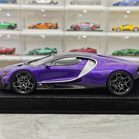 Henson & Heaven Bugatti 2026 Tourbillon Purple 1:18 – Resina da collezione per modelli in resina