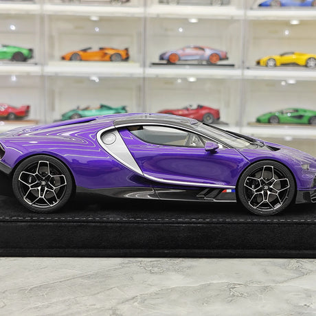 Henson & Heaven Bugatti 2026 Tourbillon Purple 1:18 – Resina da collezione per modelli in resina