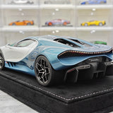 Henson & Heaven Bugatti 2026 Tourbillon Silver och Blue 1:18 – Samlarresin i resin