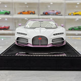 Henson & Heaven Bugatti 2026 Tourbillon White and Pink 1:18 – Collectible Resin Model Resin