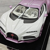 Henson & Heaven Bugatti 2026 Tourbillon White and Pink 1:18 – Collectible Resin Model Resin