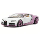Henson & Heaven Bugatti 2026 Tourbillon White and Pink 1:18 – Collectible Resin Model Resin