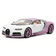 Henson & Heaven Bugatti 2026 Tourbillon bianco e rosa 1:18 – modellino auto da collezione in resina