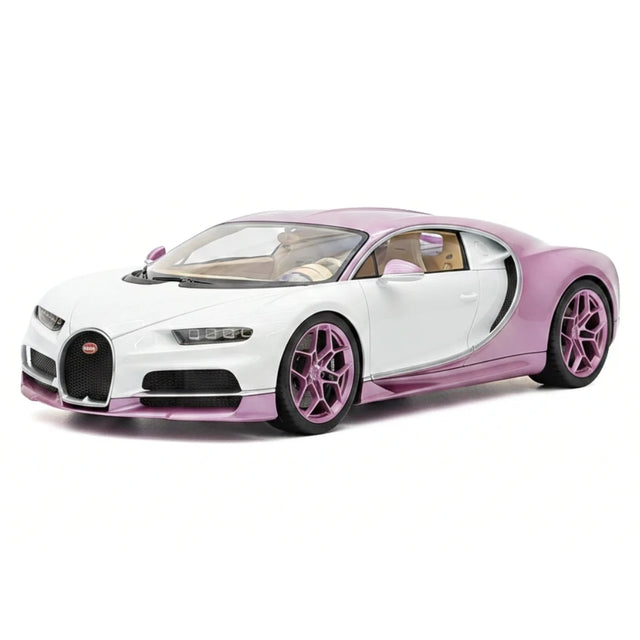 Henson & Heaven Bugatti 2026 Tourbillon White and Pink 1:18 – Collectible Resin Model Resin