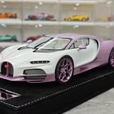 Henson & Heaven Bugatti 2026 Tourbillon White and Pink 1:18 – Collectible Resin Model Resin