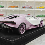 Henson & Heaven Bugatti 2026 Tourbillon White and Pink 1:18 – Collectible Resin Model Resin