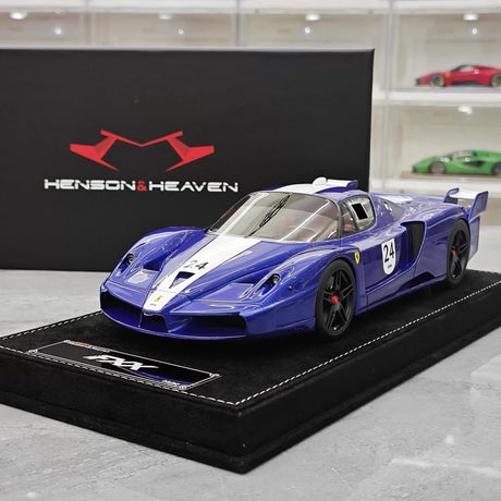 [Henson & Heaven] 1:18 Ferrari 2005 FXX Blue Model Car Resin