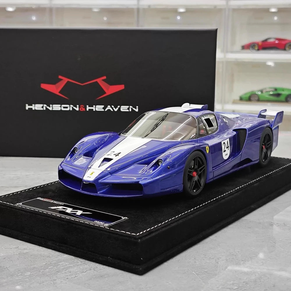 [Henson & Heaven] 1:18 Ferrari 2005 FXX Blue Model Car Resin