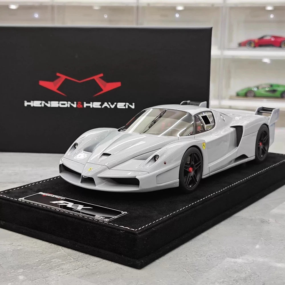[Henson & Heaven] 1:18 Ferrari 2005 FXX grigio modellino di auto resina