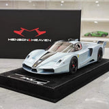 [Henson & Heaven] 1:18 Ferrari 2005 FXX Ice sininen pienoismalli Hartsi