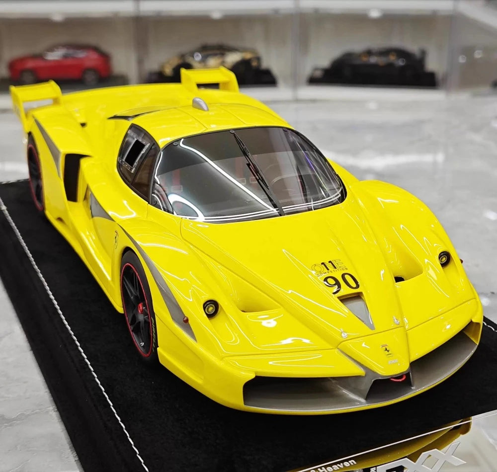 [Henson & Heaven] 1:18 Ferrari 2005 FXX Yellow Model Car Resin