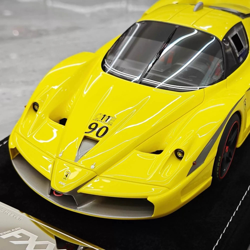 [Henson & Heaven] 1:18 Ferrari 2005 FXX Yellow Model Car Resin