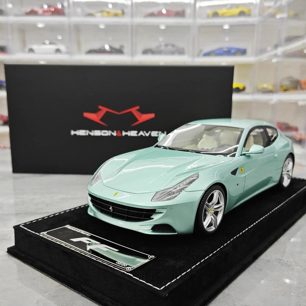 [Henson & Heaven] 1:18 Ferrari 2011 FF Blue Model Car Resin