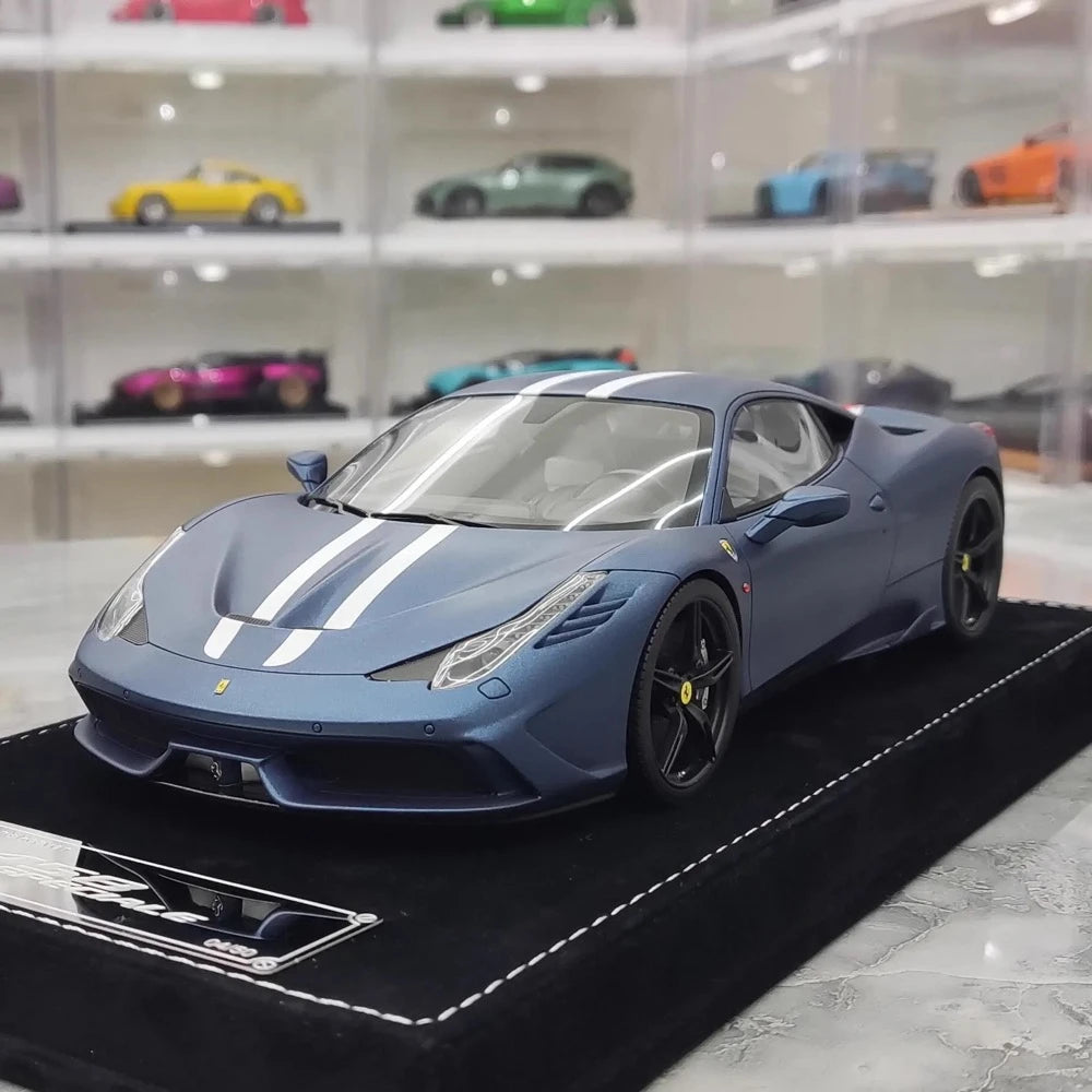 [Henson & Heaven] 1:18 Ferrari 2013 458 Speciale Blue Model Car Resin