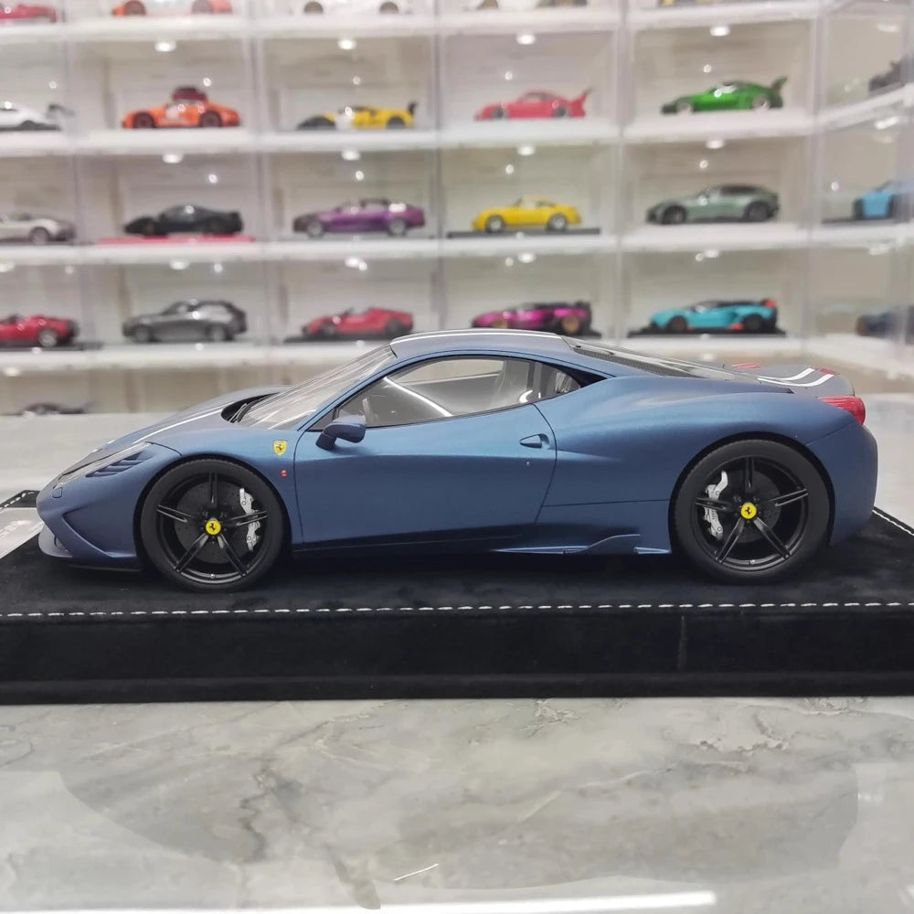 [Henson & Heaven] 1:18 Ferrari 2013 458 Speciale Blue Model Car Resin