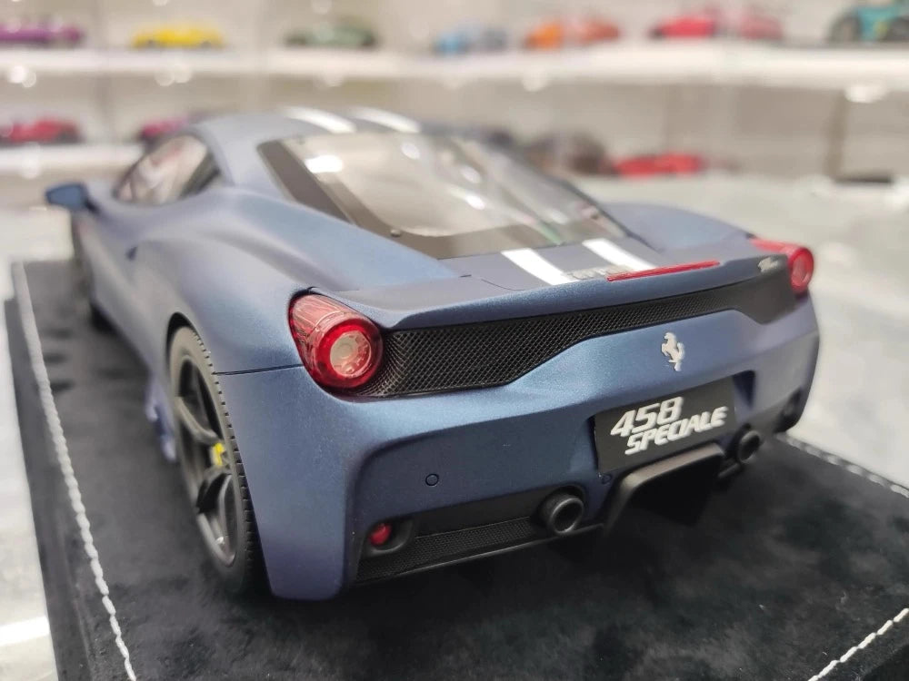 [Henson & Heaven] 1:18 Ferrari 2013 458 Speciale Blue Model Car Resin