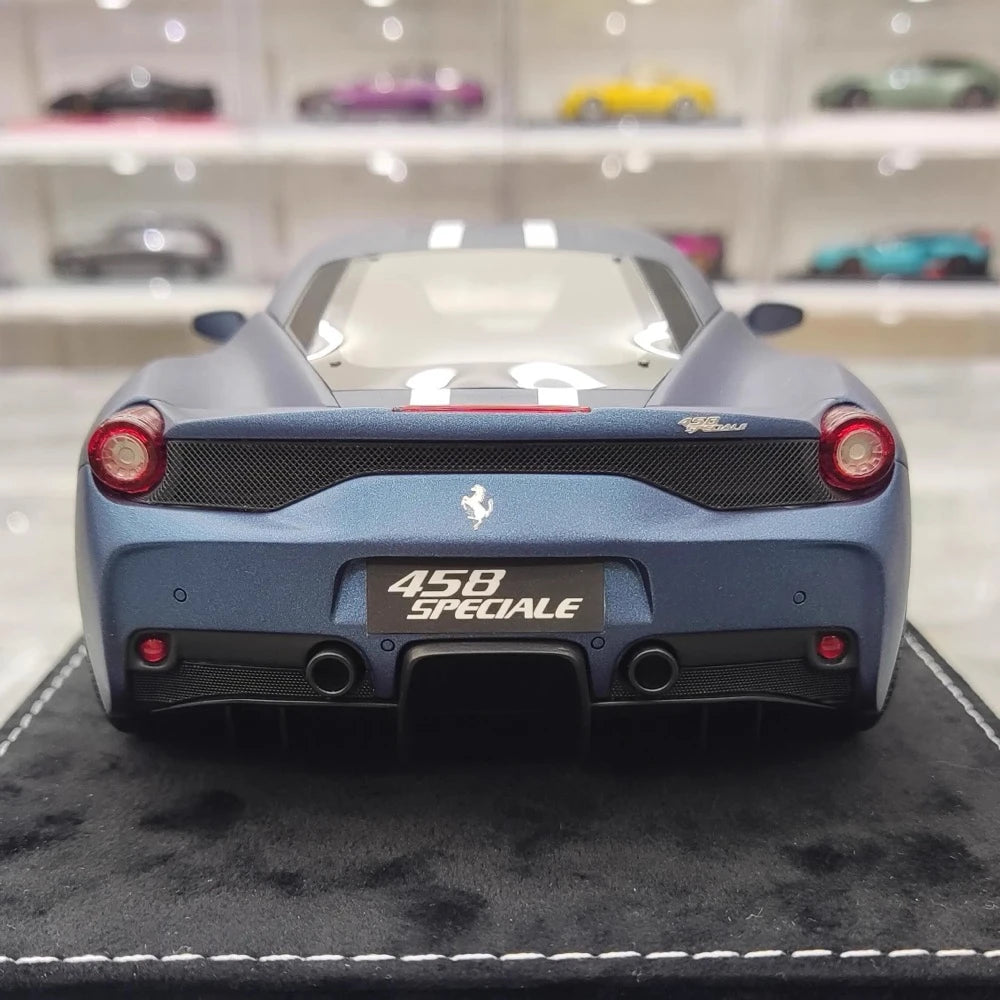 [Henson & Heaven] 1:18 Ferrari 2013 458 Speciale Blue Model Car Resin