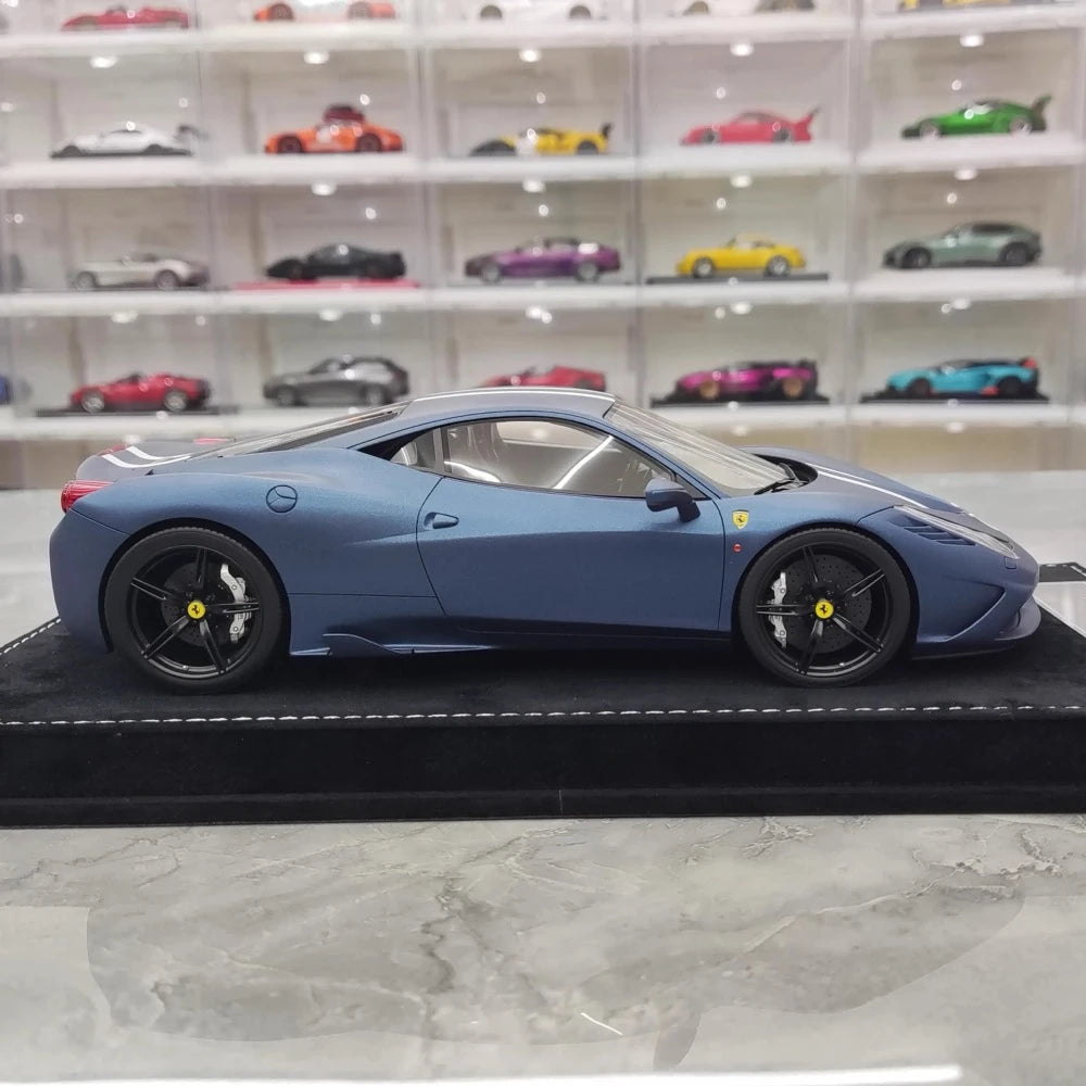[Henson & Heaven] 1:18 Ferrari 2013 458 Speciale Blue Model Car Resin