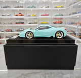 [Henson & Heaven] 1:18 Ferrari 2013 458 Speciale Cyan pienoismalli Hartsi