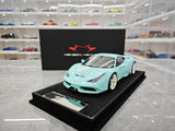 [Henson & Heaven] 1:18 Ferrari 2013 458 Speciale Cyan pienoismalli Hartsi