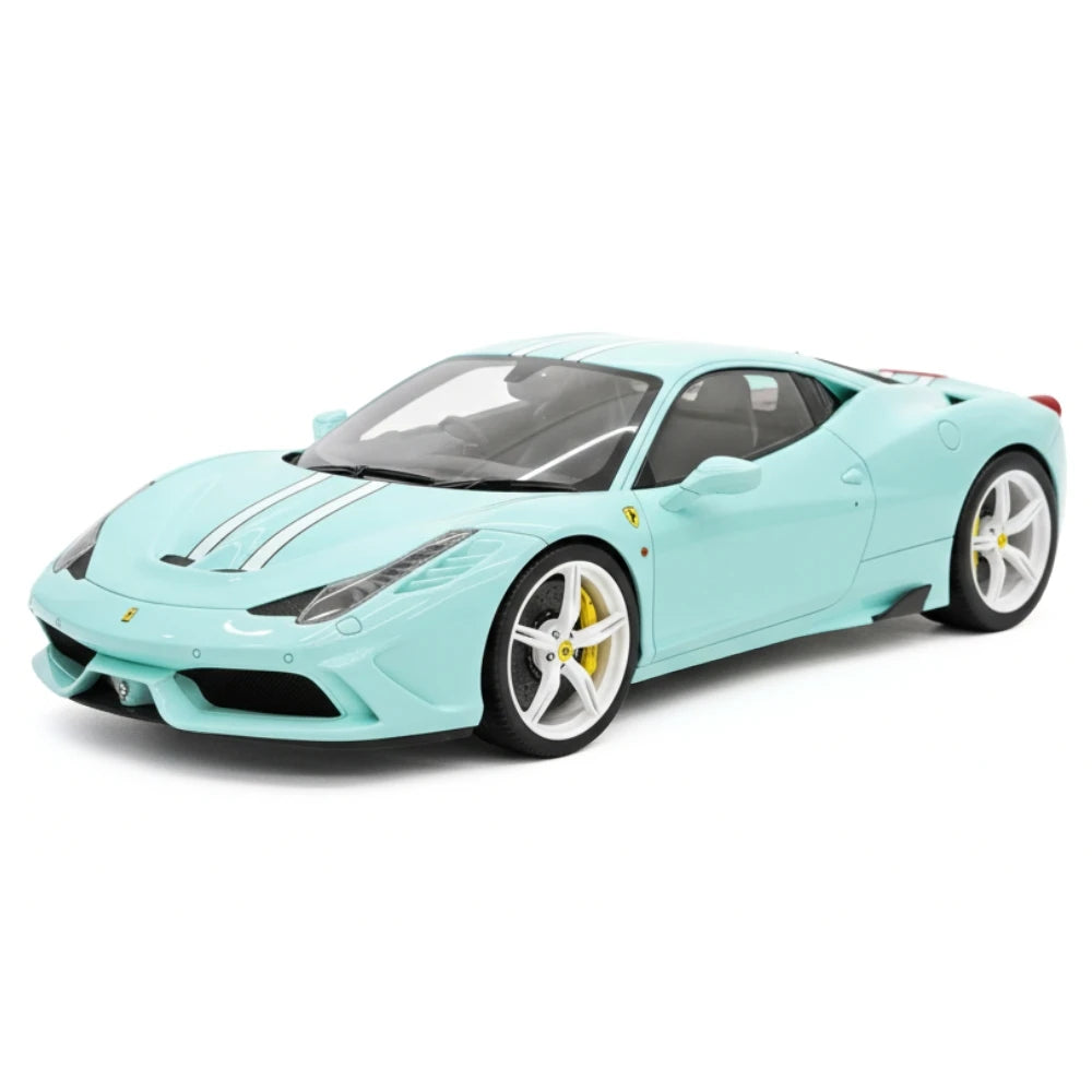 [Henson & Heaven] 1:18 Ferrari 2013 458 Speciale Cyan Model Car Resin