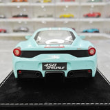[Henson & Heaven] 1:18 Ferrari 2013 458 Speciale Cyan Model Car Resin