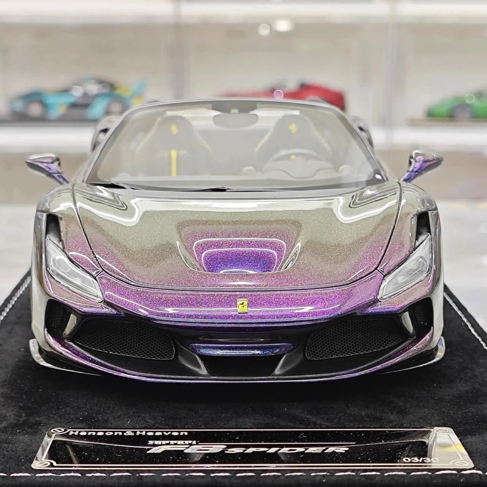 [Henson & Heaven] 1:18 Ferrari 2019 F8 Spider Gradient Model Car Resin