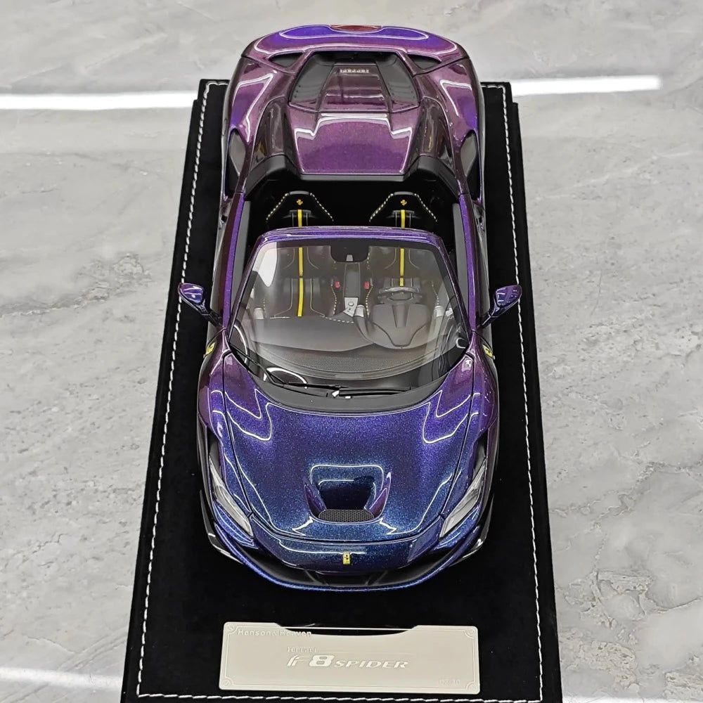 [Henson & Heaven] 1:18 Ferrari 2019 F8 Spider Gradient Model Car Resin