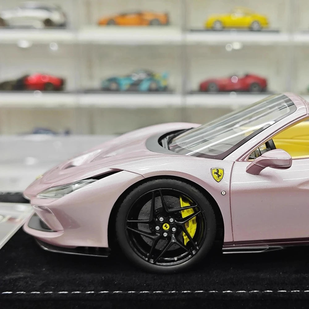 [Henson & Heaven] 1:18 Ferrari 2019 F8 Spider Pink Model Car Resin