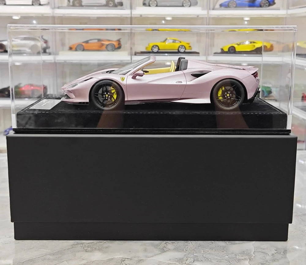 [Henson & Heaven] 1:18 Ferrari 2019 F8 Spider ピンク モデルカー レジン