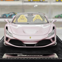 [Henson & Heaven] 1:18 Ferrari 2019 F8 Spider Pink Model Car Resin