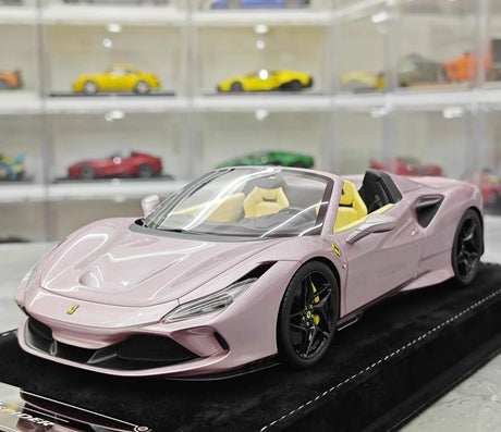 [Henson & Heaven] 1:18 Ferrari 2019 F8 Spider Pink Model Car Resin